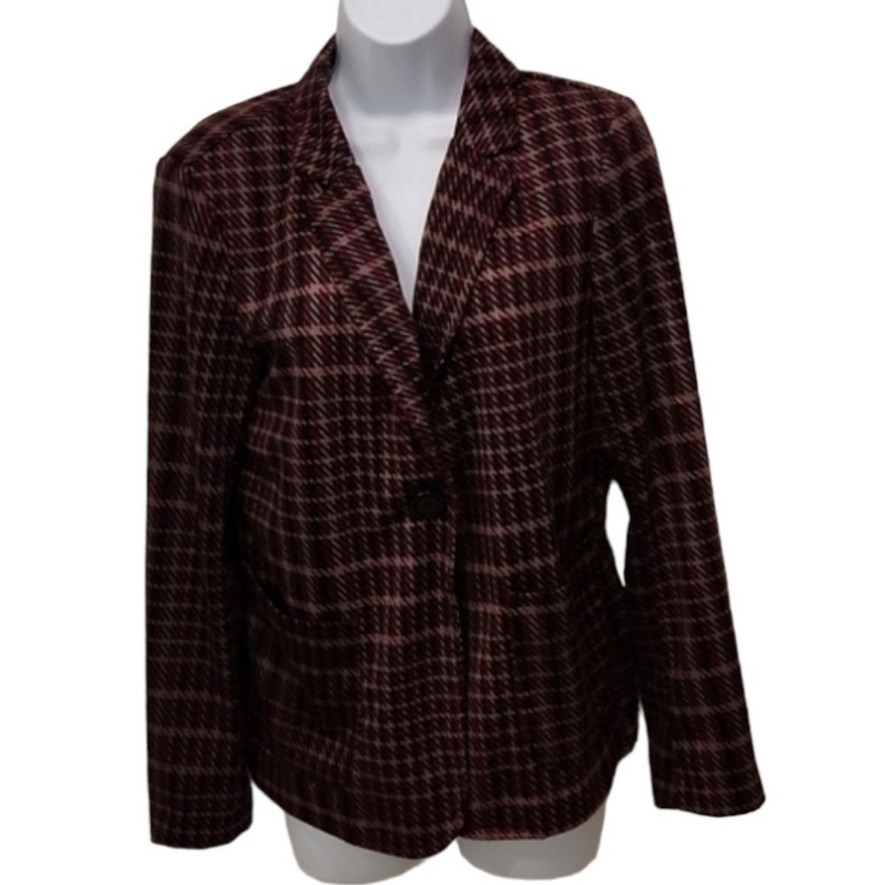 Russell Kemp Houndstooth One Button Lapel Jacket